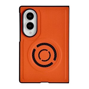 Premium Tech Woven Fabric Skin-Friendly Vegan Leather Case Samsung Galaxy Z Fold 8 7 6 5 4 Z Fold 8 Ultra ZFOLD7 ZFOLD6 ZFOLD5 ZFOLD4 ZFOLD3 Case Aramid Woven Slim & Light Silky Texture Compatible with MagSafe