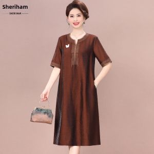 SHERIHAM | Elegant Slenderizing Cheongsam-style Dress