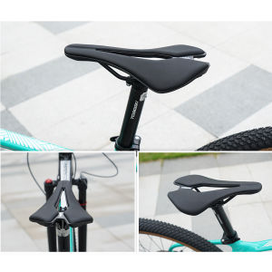 TOSEEK | TOSEEK Racing Bicycle Saddle Training Grade Man Road TT Time Trial Triathlon Bike Lightweight Cushion Seat MTB Saddle 7*7 Rail