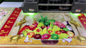 Tranh gạch 3d phòng thờ gia đình