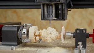 Two Trees TTC-450 CNC Router Machine Twotrees 120W CNC Engraver with Offline Wifi Control 0.1MM Working Accuracy and 70% Pre-assembled Support Wood Leather Engraving Cutting UK Plug