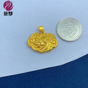 จี้ล็อคขนาดเล็ก สร้อยคอ จี้ล็อคสุขภาพปลอดภัย DIY เครื่องประดับ เครื่องประดับแฟชั่น วัสดุโลหะผสม ทองแดง ทองแดงเคลือบเงิน ทองแดงเคลือบทอง