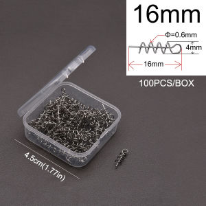 All Size Fishing Hook Centering Pins Spiral Fishing bait Steel Spring Crank Lock for Soft Worm Lure Fishing Accessories