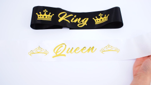 Phụ Kiện Dây Đeo Chéo Vương Miện Nhà Vua Nữ Hoàng Hoàng Tử - King Queen Sash and Crown Cosplay For Party YEPT26