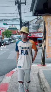 เสื้อวิ่งกีฬาผู้ชาย-ผู้หญิง เสื้อพิมพ์ลายทั้งตัว ออกกำลังกาย เบาสบายระบายอากาศ