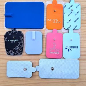 Universal Button-Style Electrode Patch Pulse Massage Device Self-Adhesive Silicone Clicker Type Shock Absorbent Health Care