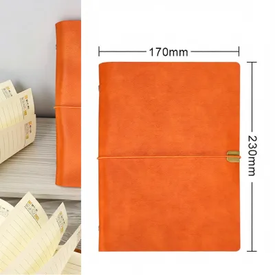 A5 Soft Leather Ring Binder Girl High Aesthetic Notebook Cover Customizable Logo Multifunctional Leather Surface Scrapbooking Book