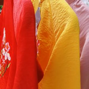 Set Áo Dài Cách Tân Cho Bé Thêu Hoa Siêu Hot 3 Màu