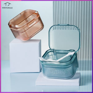 HKStorage Invisible d-ental condom box Orthodontic retainer storage box O-rthodontic appliance Portable denture storage box