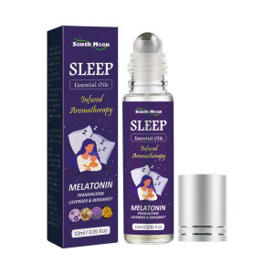 South Moon Sleep Essential Oils Pure Natural Essential Oils Sleeping Rollerball Essential Oil Lavender And Bergamot Soothing Essential Oil Christmas Gift Women  Essential Oil For Deep Sleep Soothing Mood Relieve Anxiety Improve Insomnia Relax Aromatherapy