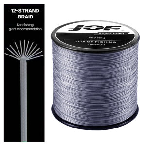 JOF | JOF 12X-Strand Braided Fishing Line 300M 500M 1000M Japanese Multifilament Pe Wire For Saltwater Woven Thread Fishing Tackle