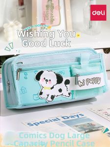 deli | High Appearance Ins Style Large Capacity Multi-layer Pencil Case