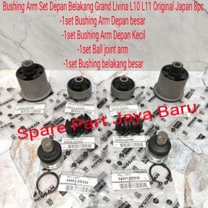 Paket Kaki Kaki Ball joint Bushing Set Besar Kecil Depan belakang Grand Livina L11 L10 8pc Original japan