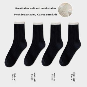 JIAZINI | Breathable Thin Cotton Socks with Design and Pressure