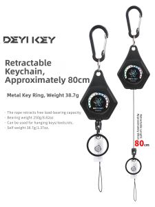 DEYIKEY | Anti-Loss Outdoor Keychain With Coarse Rope Extender