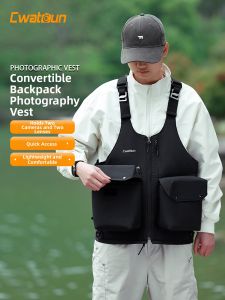 Cwatcun | Professional Photography Vest Multiple Compartments