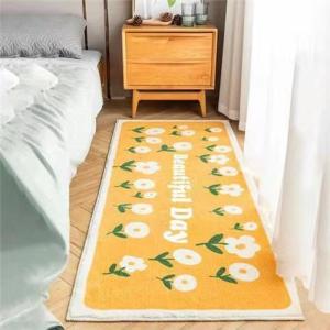 VIKAMA Cute Cartoon Carpet Thickened Encrypted Soft Pile Non-Slip Pad Bedroom Living Room Childrens Room Soft Cute Home Decor