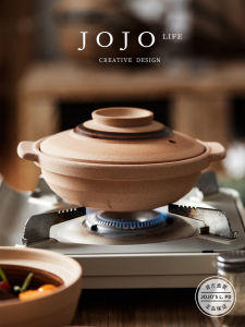 JOJOS L. PD.Running Ceramic Stew Pot for Home Use Gas Stove Special Soup Making Pot Covered Traditional Chinese Style