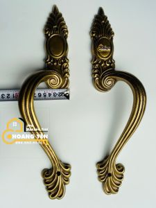 Tay nắm đồng tay nắm cửa bằng đồng tân cổ điển 40cm - vếch T24