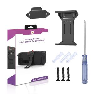 BSN | For Steam Deck Bracket: Portable Desktop Bracket with Wall-Mounted Storage for steam deck desk stand 2-in-1 Design