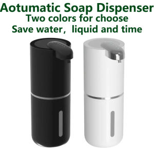 380ML Rechargeable Foam/Liquid Soap Bottle Hand Washing Sanitizer Machine Wall-Mounted Electric Automatic Sensor Soap Dispenser
