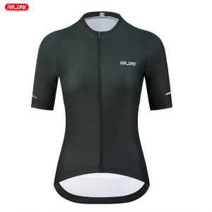 Raudax Womens Cycling Jersey Short Sleeve Racing Tops Bicycle Bike Wear Maillot Cyclist Clothes Shirt for Sports Active Outdoor