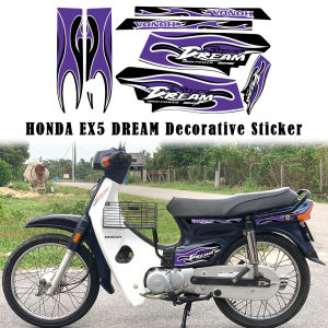 Cho Honda ex5 Giấc Mơ xe máy cơ thể Hình dán trang trí độ xe máy Phụ kiện động cơ bảo vệ bên Sticker Đề-can chống thấm nước