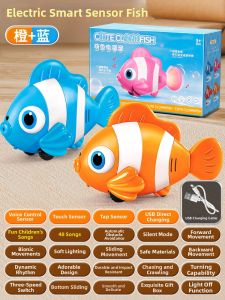 Intelligent Sensory Evasion Automatic Wiggling Clownfish Educational Toy