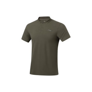 Li-Ning | Áo Polo Nam Cổng Thoáng Khô Mát Co Dãn Tự Nhiên Tay Ngắn