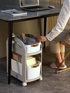 Under Table Storage Rack with Wheels