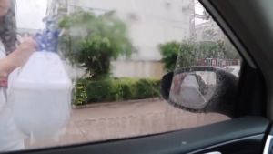 plastik  Sticker pelindung Anti Fog air kaca jendela Spion Mobil Waterproof Film 20x16cm pelastik 2PCS JM AM 006 FOTK 001