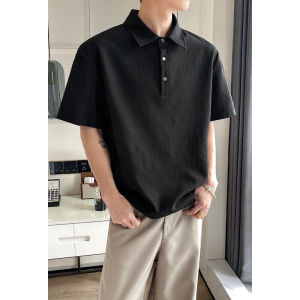 ZHUOCAN | Lazy and Relaxed Linen Polo Shirt for Summer
