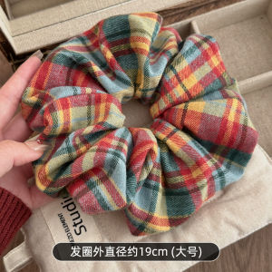 Dây Buộc Tóc Kẻ Caro Nhiều Màu Cao Su Đàn Hồi Cao Phụ Kiện Tóc Mùa Thu Đông Cho Phụ Nữ Dây Buộc Tóc Buộc Tóc Tròn Dây Buộc Tóc