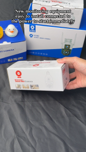 กล้องวงจรปิดไร้สาย กล้องสองเลนส์ หน้าจอคู่ 2กล้อง ดูพร้อมกันได้ Wifi IP Camera CCTV กันน้ํา เสียงสองทาง