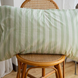 Simple Stripe Pillowcase Set Pure Cotton Soft Single Pillow Core Case for Men And Women Home Use Couples Suitable