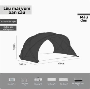 Lều Dã Ngoại Gấp Đựng Nước Chống Nắng Di Động 2-4 Người
