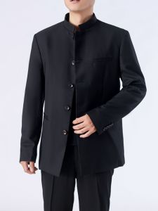 New Chinese Style Mens Jacket Outerwear Handsome DK Full Set Suit Casual Fashion Urban Loose Fit Long Sleeve Four Seasons