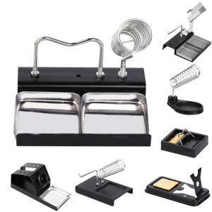 1pc Soldering Iron Simple Tube  Stand Holder with Sponge for Electric High Temperature Resistance Welding Accessories