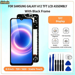 LCD Screen Display For Samsung Galaxy A12 A125F A125M A125U Touch Screen Assembly Replacement Screen With Frame Repair Tools