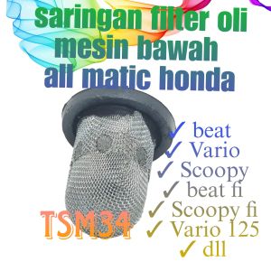 Filter - Saringan Oli Mesin Bawah Beat fi / beat karbu / beat pop / Scoopy fi / Vario / spacy / Vario 125