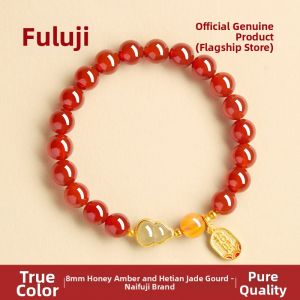 Natural Red Agate Womens Zodiac Year Gift Bracelet