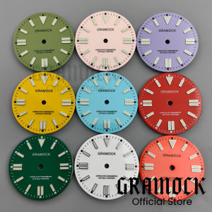 Sterile Face Luminous Dial 29MM Yellow Sky Blue Black White Watch Dial For NH35 NH36 ETA2824 PT5000 Miyota8215 DG2813 Movement