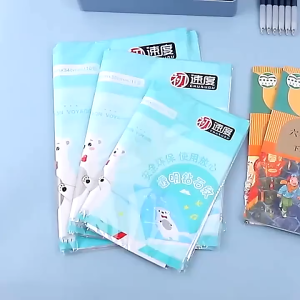 10 Sheets Self-adhesive Book Wrapper Waterproof Transparent Film Protective Cover for School Supplie