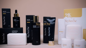 Recherche Travel Kit Each set contains Toner Sunblock Face Cream & Whitening Soap