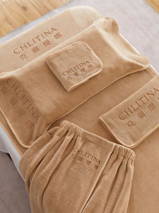 PINGRANXINDONG | Absorbent Thick Towel for Salon and Hairdresser Spa Bed Bath Skirt Custom Logo Year-Round