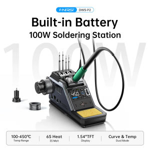 ⭐⭐⭐FNIRSI DWS-P2 Mini Portable Soldering Station 100W USB Type-C PD Soldering Iron Digital Fast Heating for Repair PCB SMD