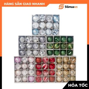 Hộp 12 Quả châu cao cấp trang trí giáng sinh