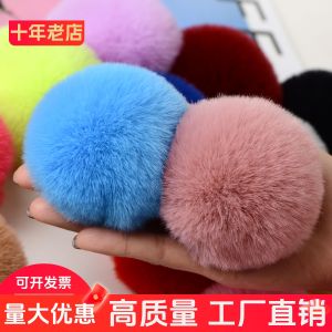 DIY Creative Ornament Clothes Shoes Handmade Imitation Rex Rabbit Fur Ball Hair Accessories Scarf Hat Key Pendants Decorative Bag