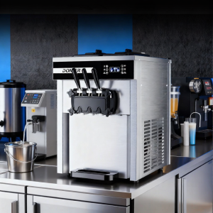 Soft Fully Automatic Commercial No Cleaning Ice Cream Machine