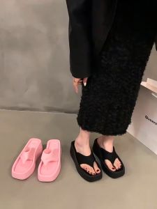Sandal Wedges Slip On Hak Tebal Kasual Wanita Premium SSK 921 TANPA DUS / KOTAK SEPATU